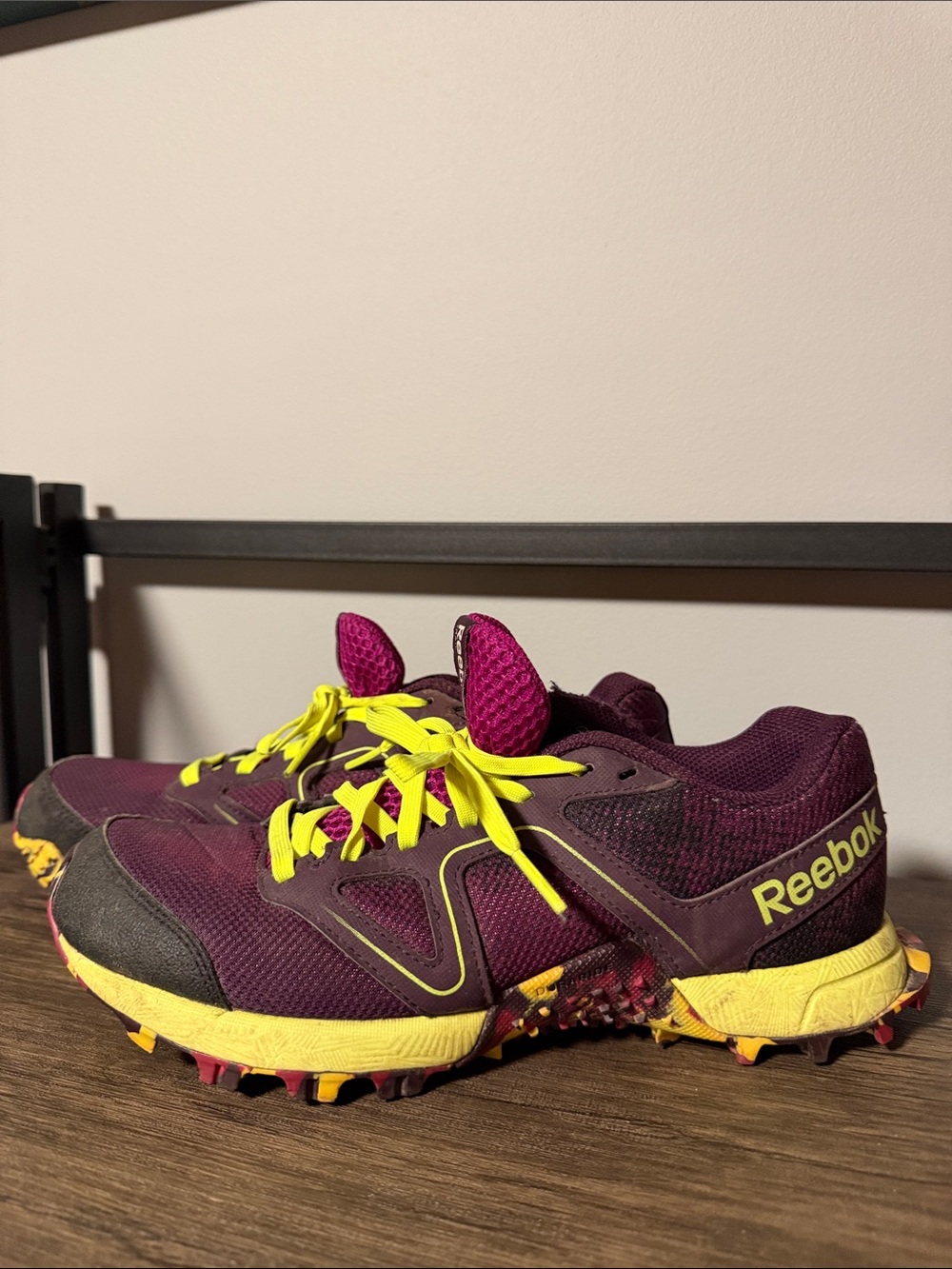 Reebok Women’s Athletic Shoes - Purple with Yellow Accents